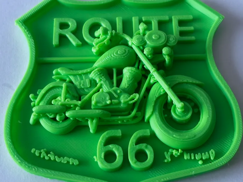 Route 66 motorcycle emblem