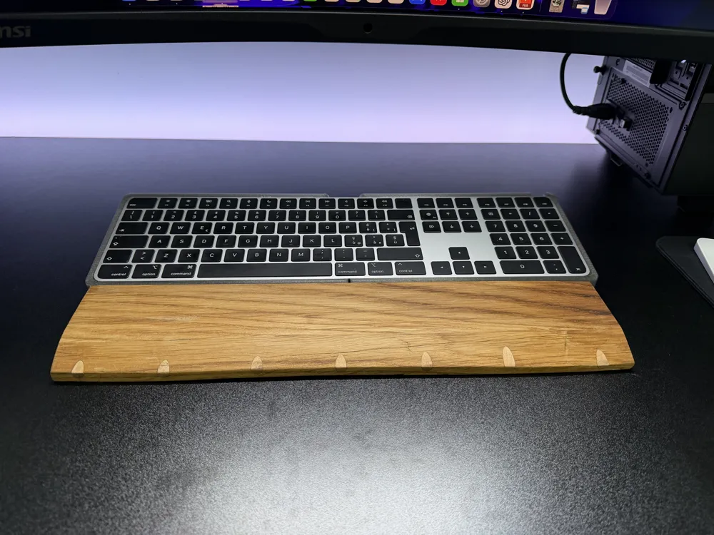 Magic Keyboard Riser Riser apple magic keyboard full-size with Touch ID - Free 3D Print ...