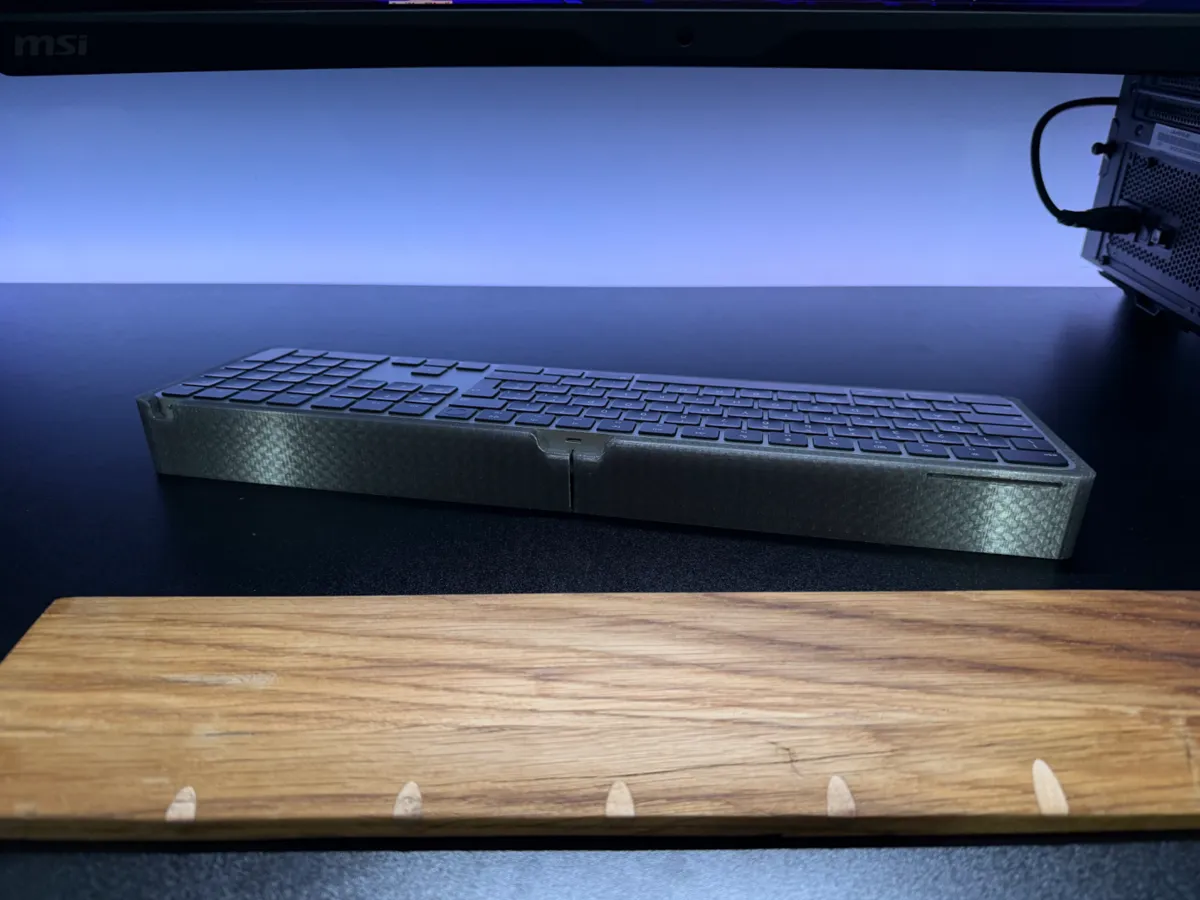 Magic Keyboard Riser Riser apple magic keyboard full-size with Touch ID - Free 3D Print ...