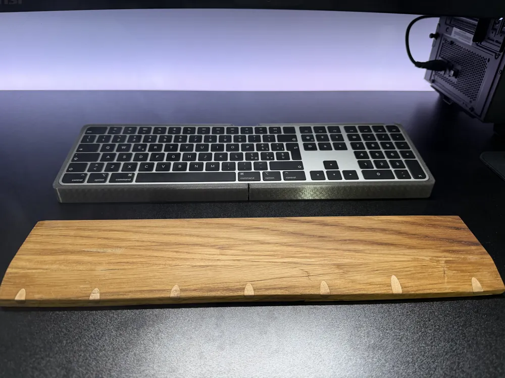 Magic Keyboard Riser Riser apple magic keyboard full-size with Touch ID - Free 3D Print ...