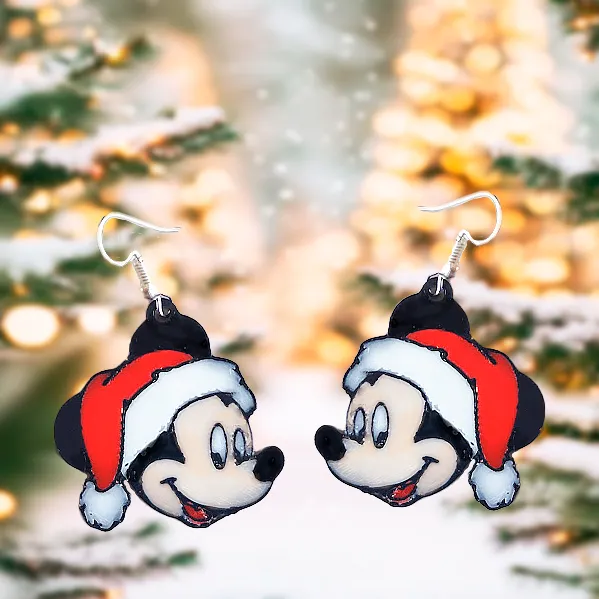 Pendientes Mickey navidad view 2