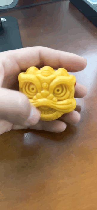 国风醒狮冰箱磁吸贴