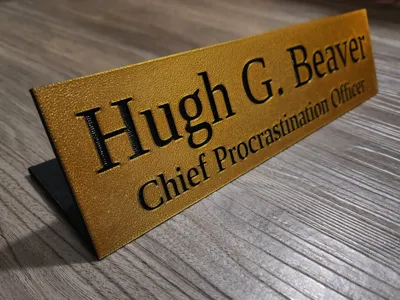 Nameplate - Customizable and Parametric