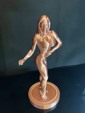 Figura decorativa: Bodybuilder Donna Muscolosa Scultura Culturista — vista de referencia 3