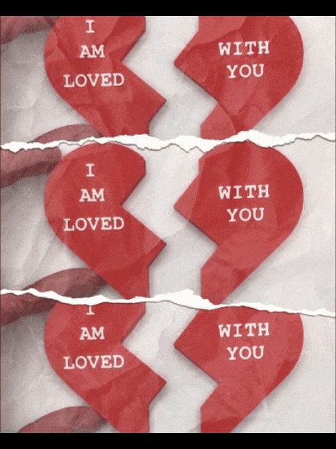 Shared Sentiments - Magnetic Heart Tiles & Stand