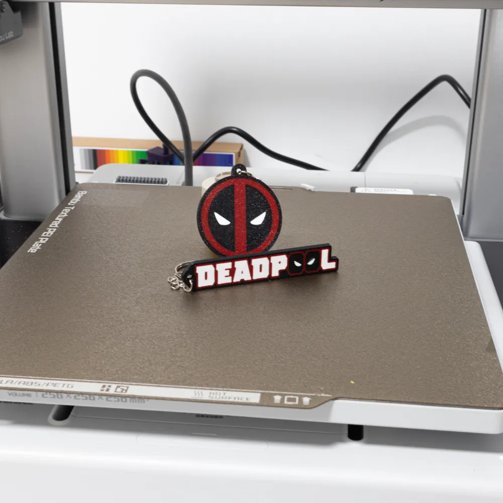 Deadpool Keychain ''name'' 3 Colors - Free 3D Print Model - MakerWorld