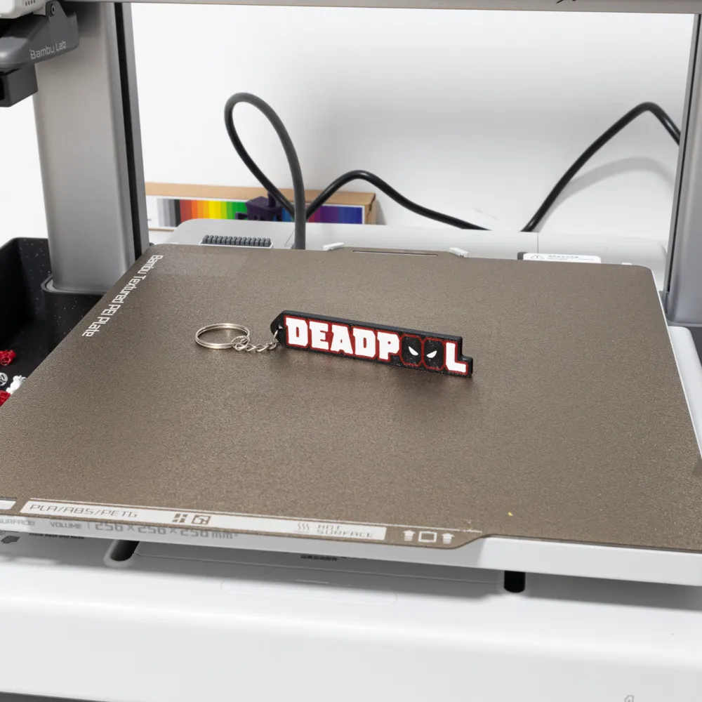 Deadpool Keychain ''name'' 3 Colors - Free 3D Print Model - MakerWorld