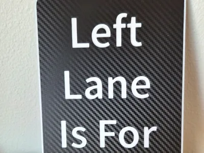 Left lane is for Crime