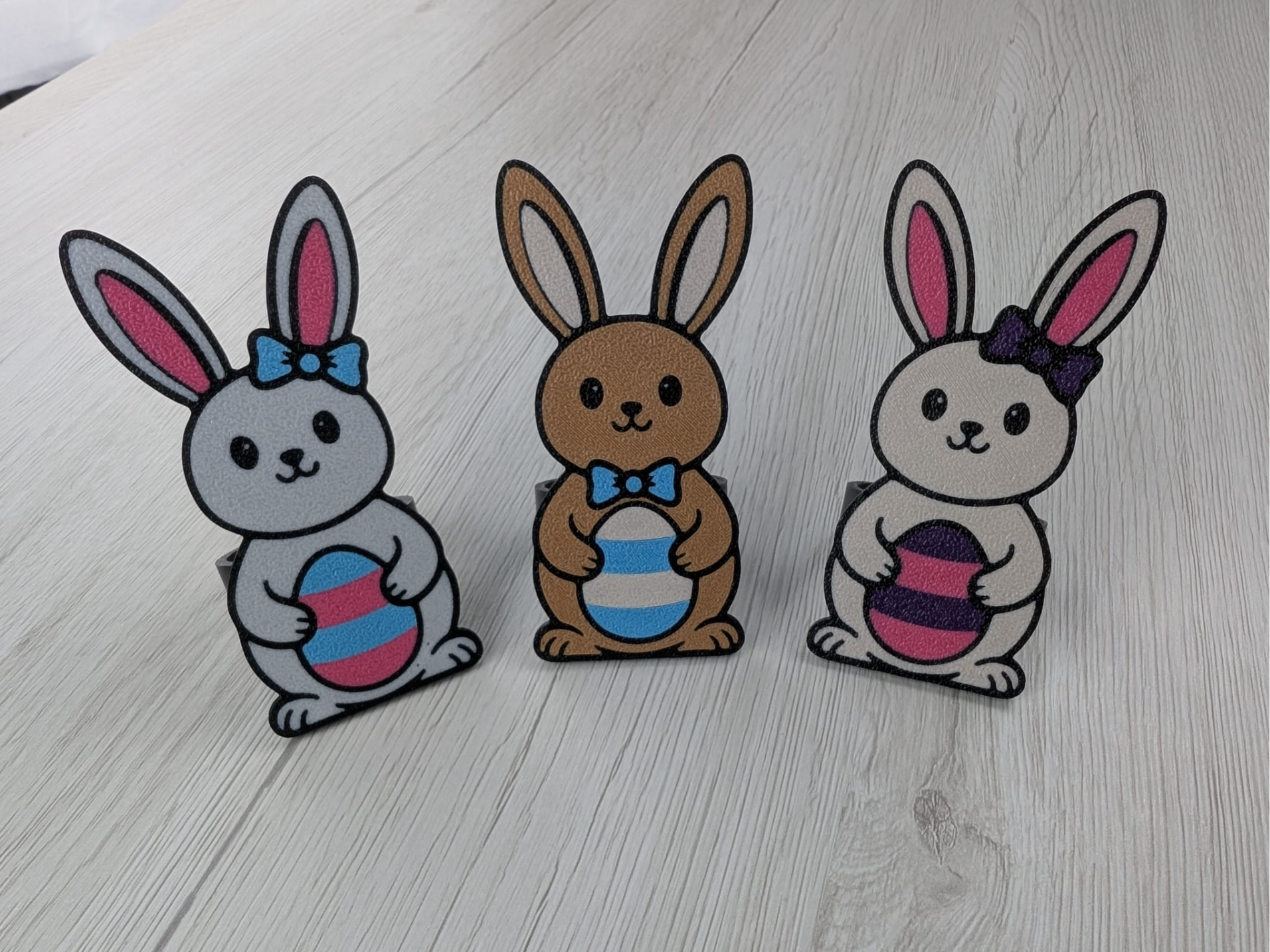 Easter Bunny Napkin Rings - 2 Sizes & No Supports