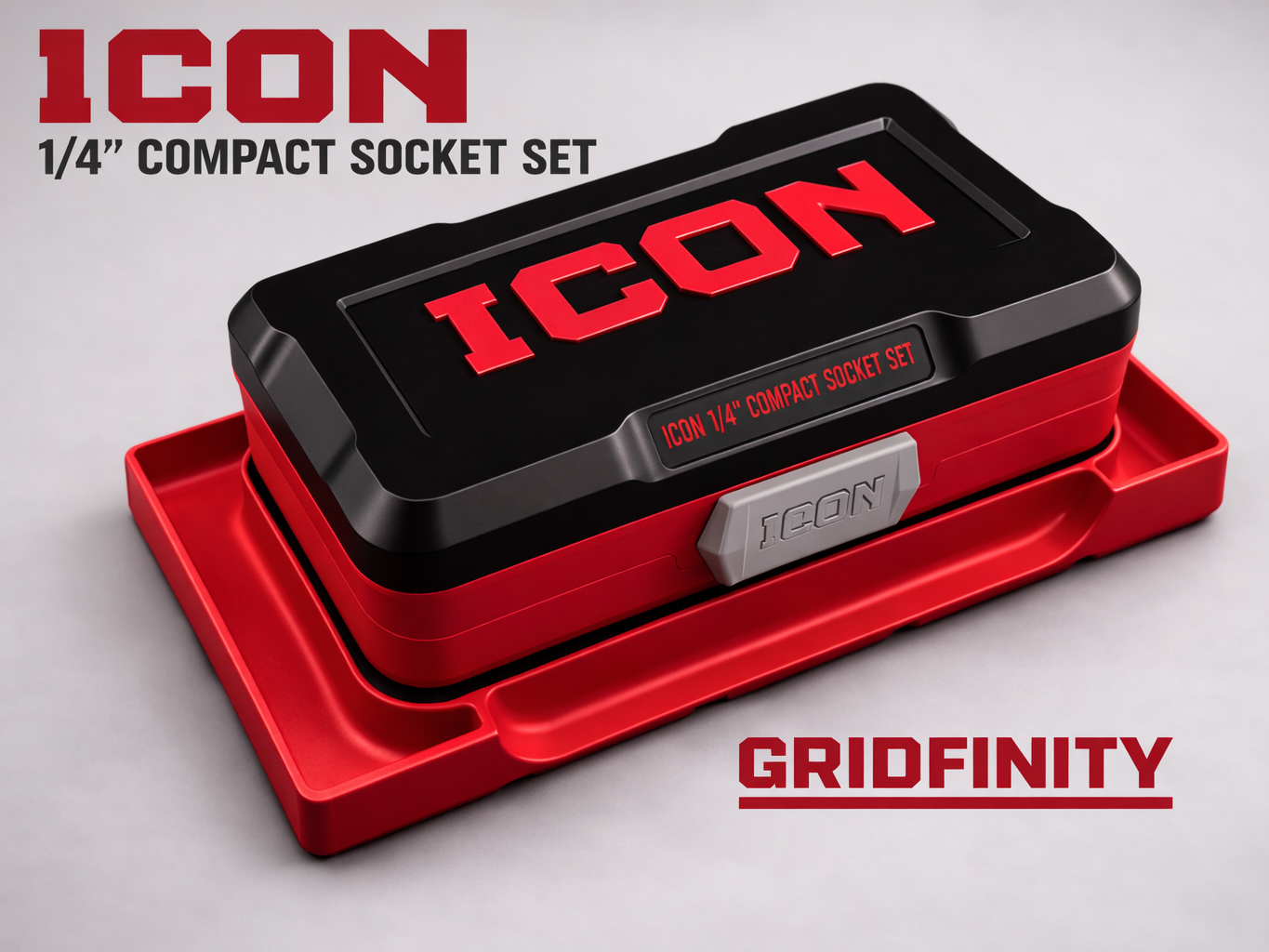 ICON 1/4" Compact Socket Set - Gridfinity