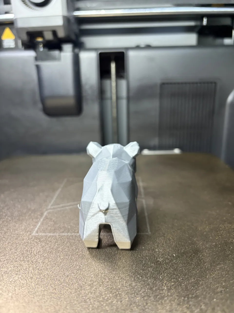 Polygon Bear-Low Poly Bear Statue-3D Print Model view 4