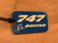 B747 Luggage Tag