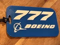 B777 Luggage Tag