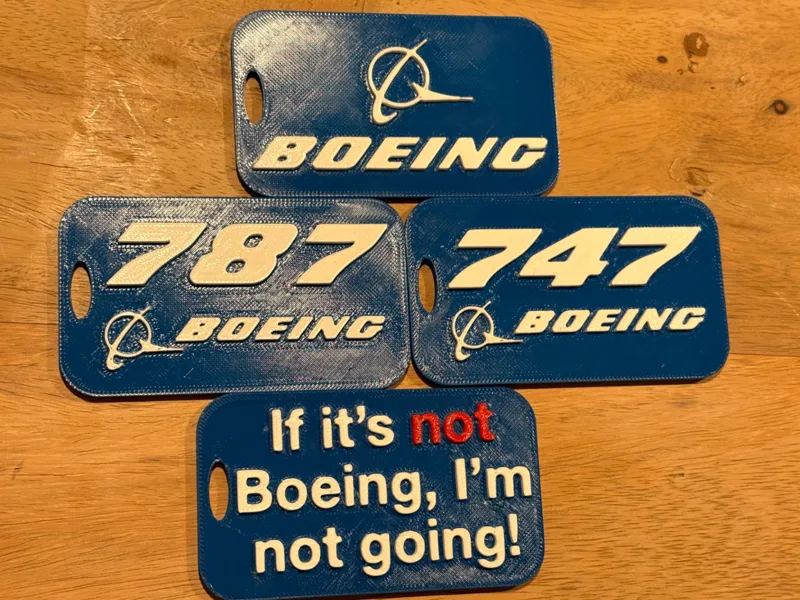 Boeing Luggage Tag
