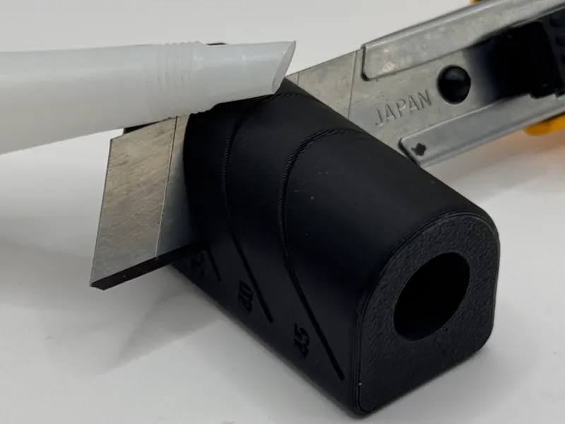 Silicone Nozzle Cutting Guide (30/35/40/45°)