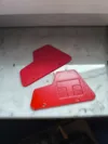 Mudguards with logo duo colour