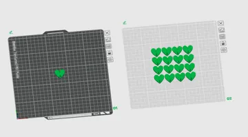 Accesorio para filamento: Heart Mobile Chain — vista de referencia 2