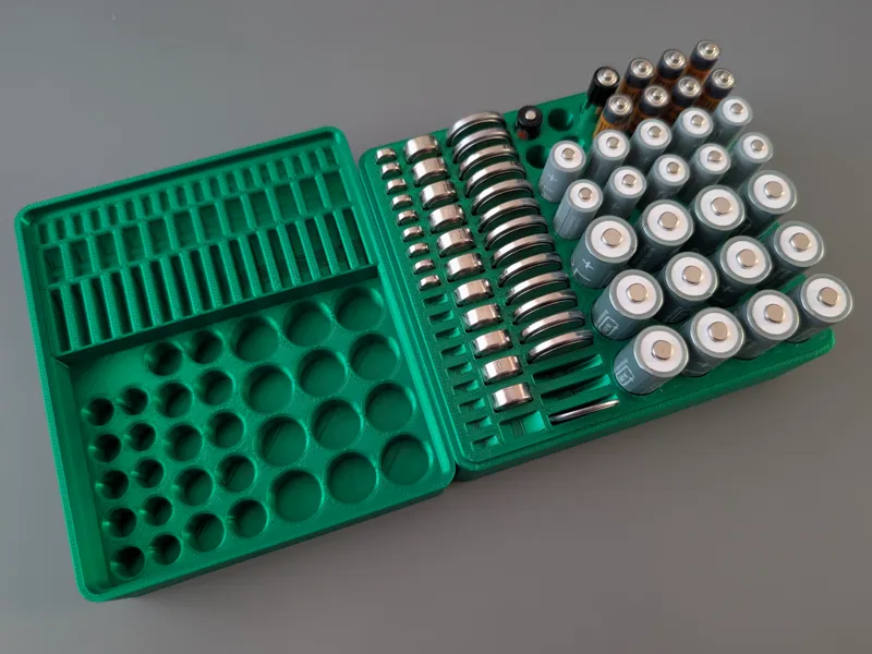 Battery Storage Box – Multi-Type Organizer