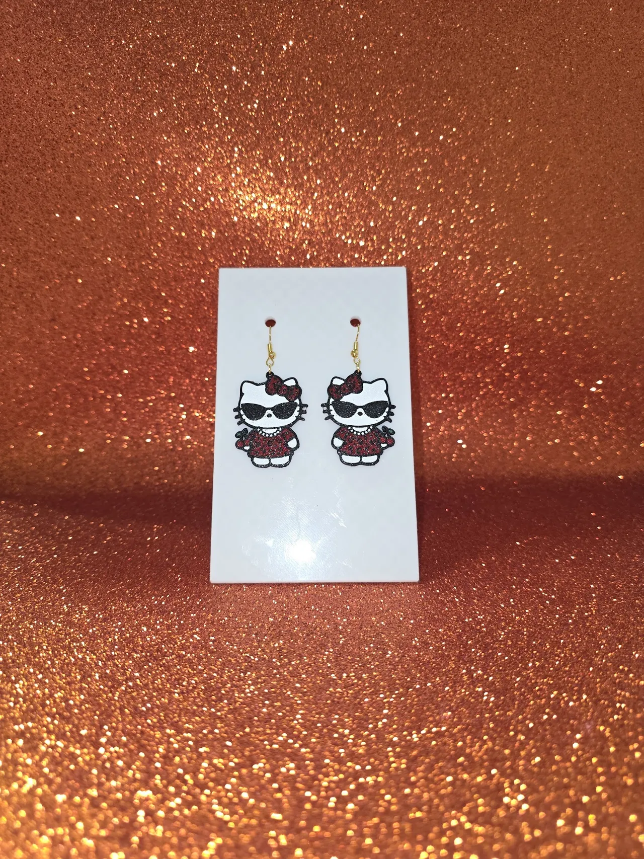 Pretty Kitty earrings view 2