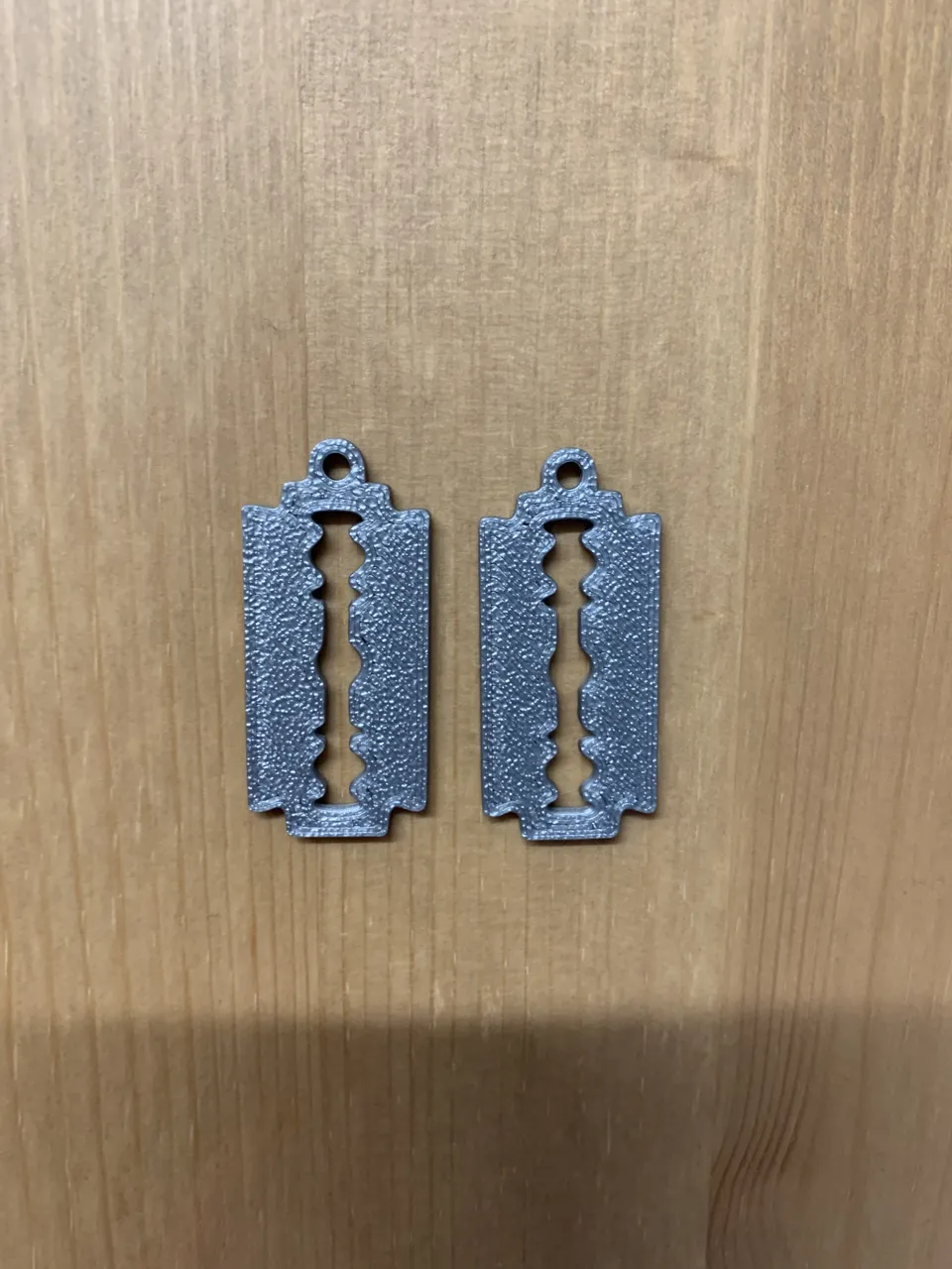 Razor Blade Earrings view 2