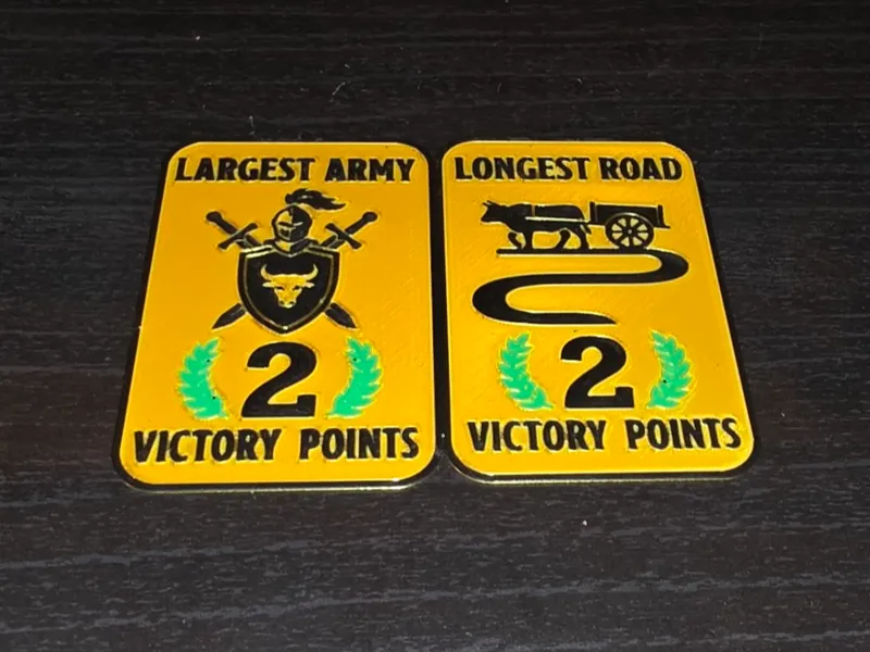 3D Catan Victory Point Tokens