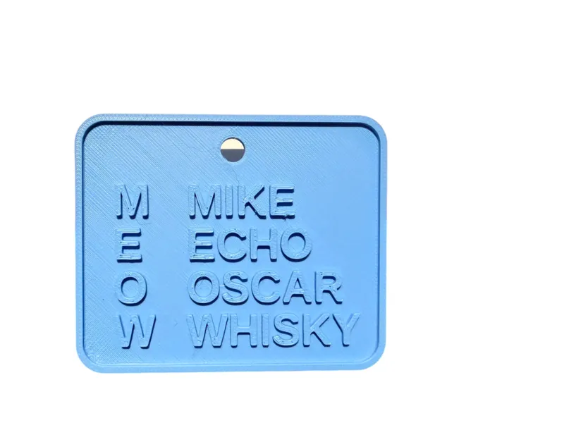 Parametric Phonetic Name Plate