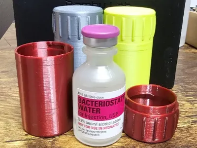 Twist-Lock Container-Fits 30ml Bac Water Vials