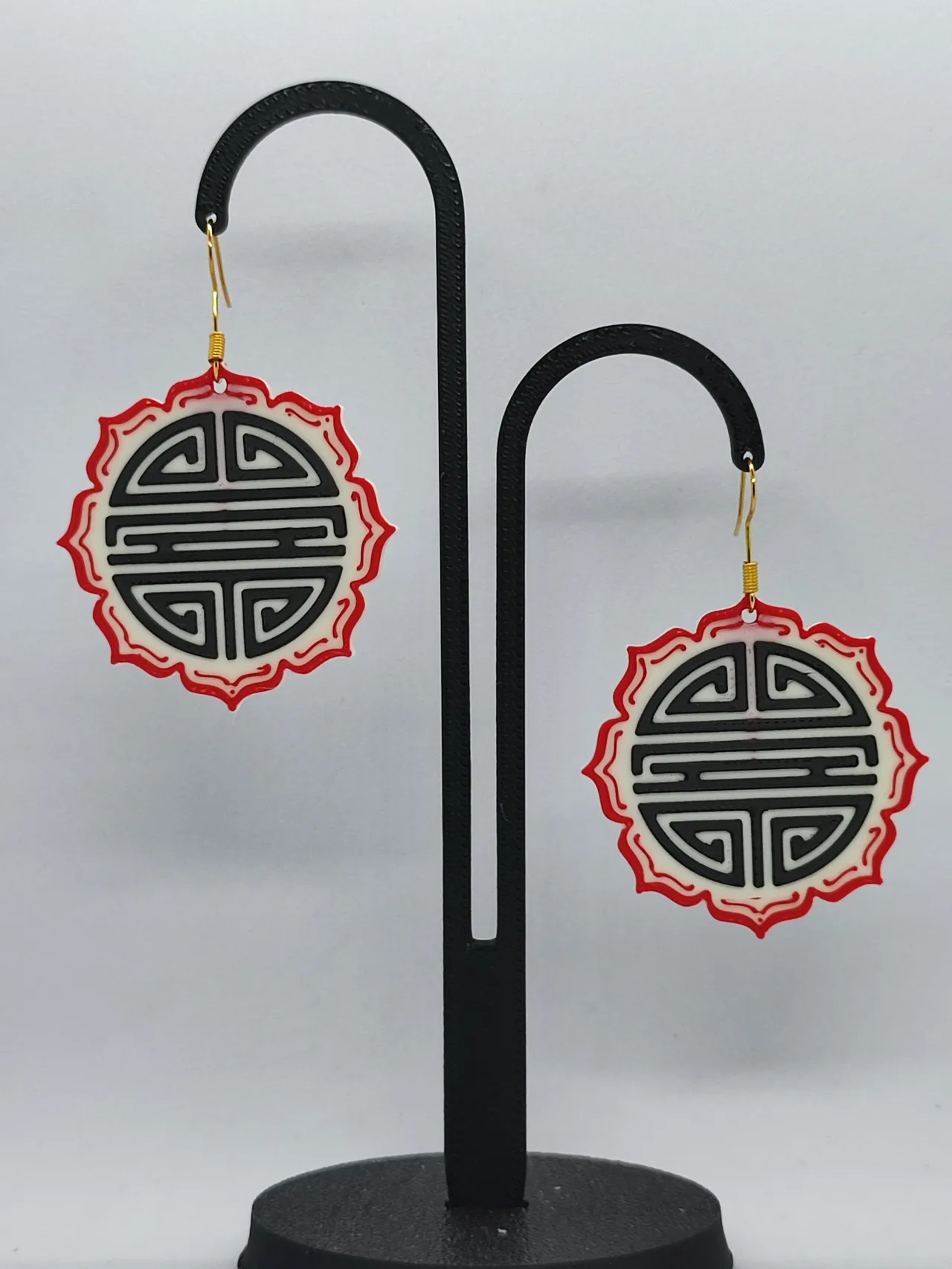 Aretes Dragón Rojo view 3