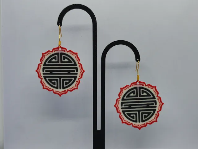 Aretes Dragón Rojo