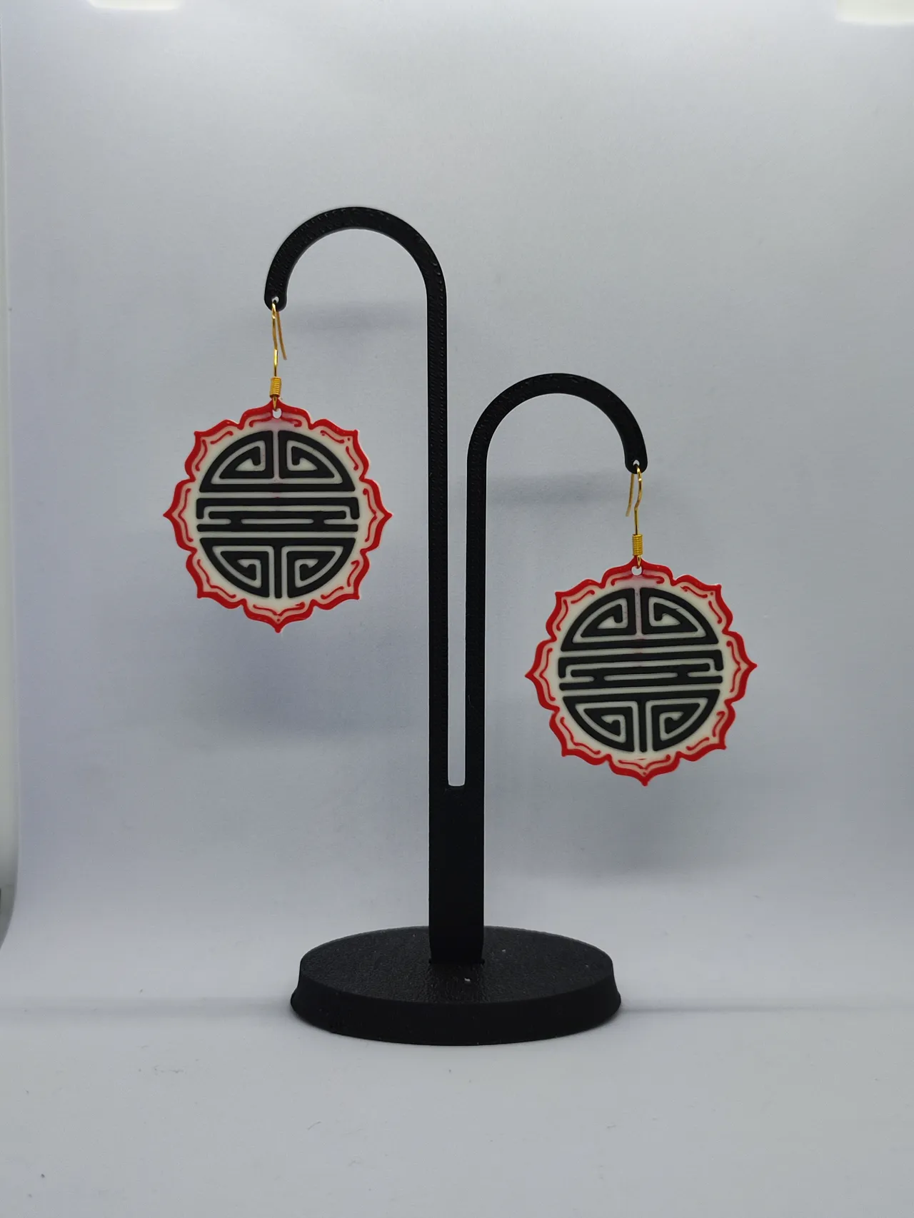 Aretes Dragón Rojo view 2