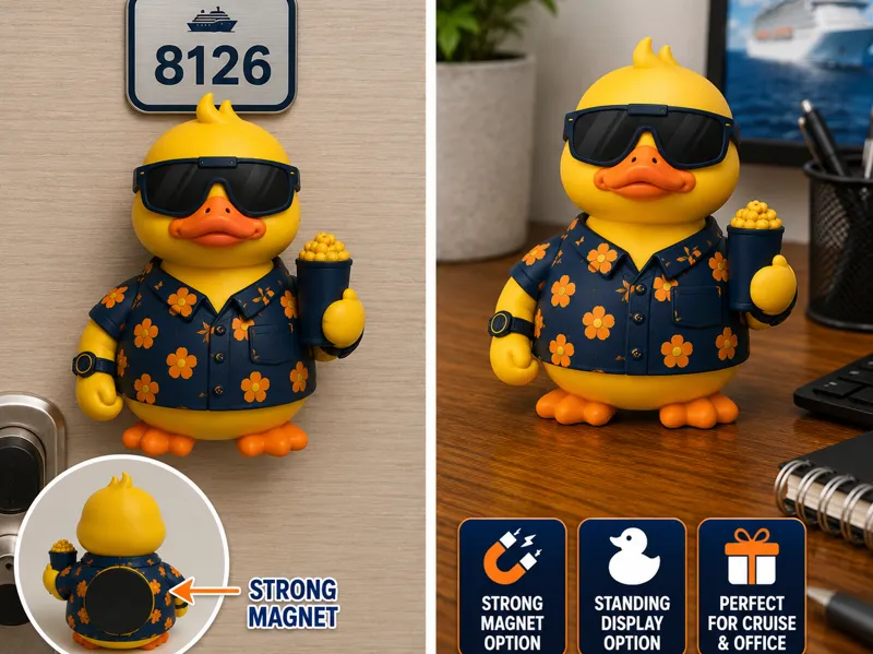Vacation Duck Magnet & Desk Display