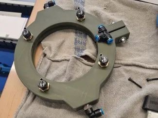 Cooling lubricant ring