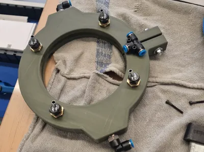 Cooling lubricant ring