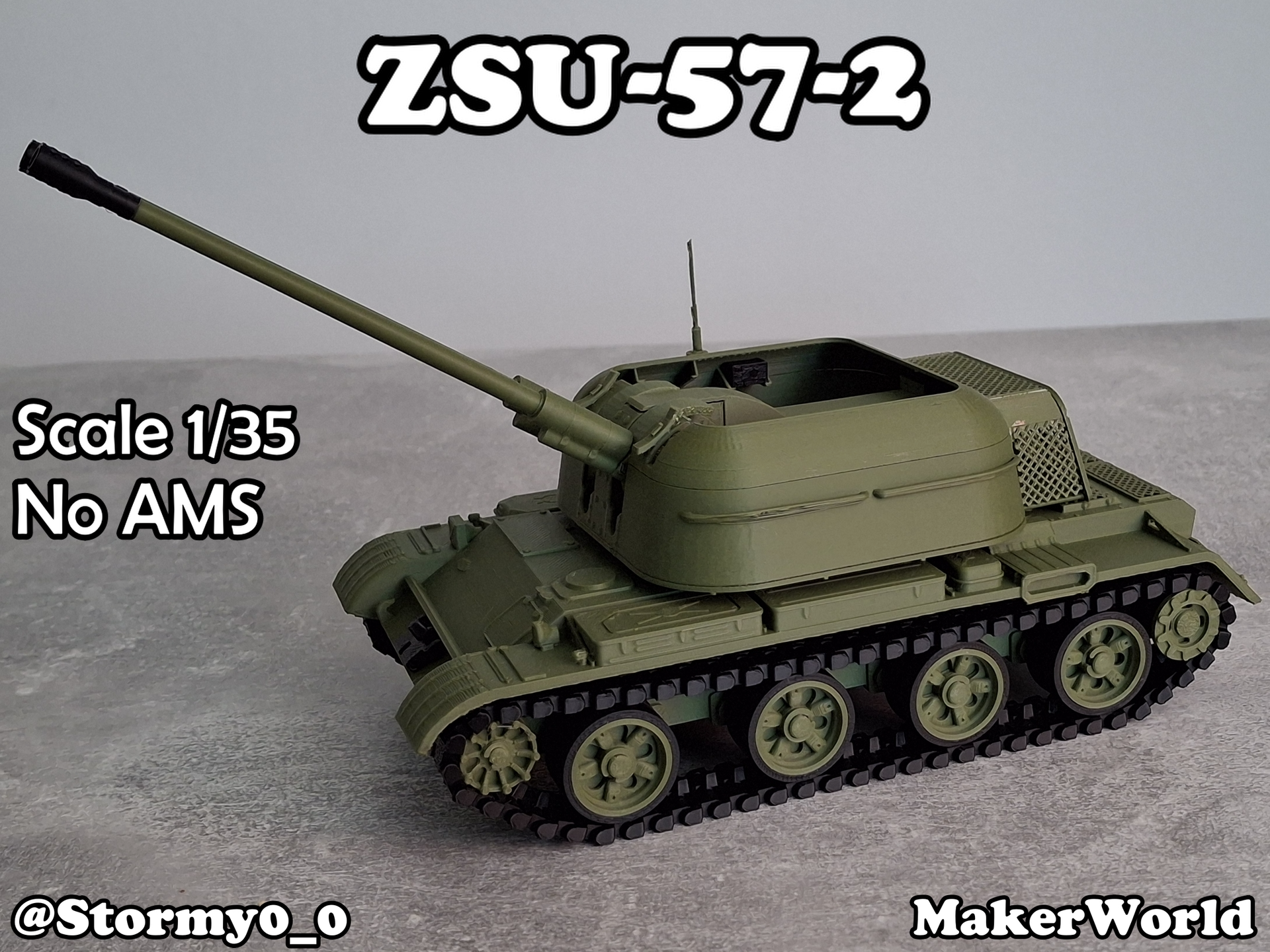 ZSU-57-2 Self-Propelled Anti-Aircraft Gun 1/35