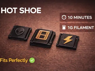 Hot Shoe Cover / Multiple Variants (10min)