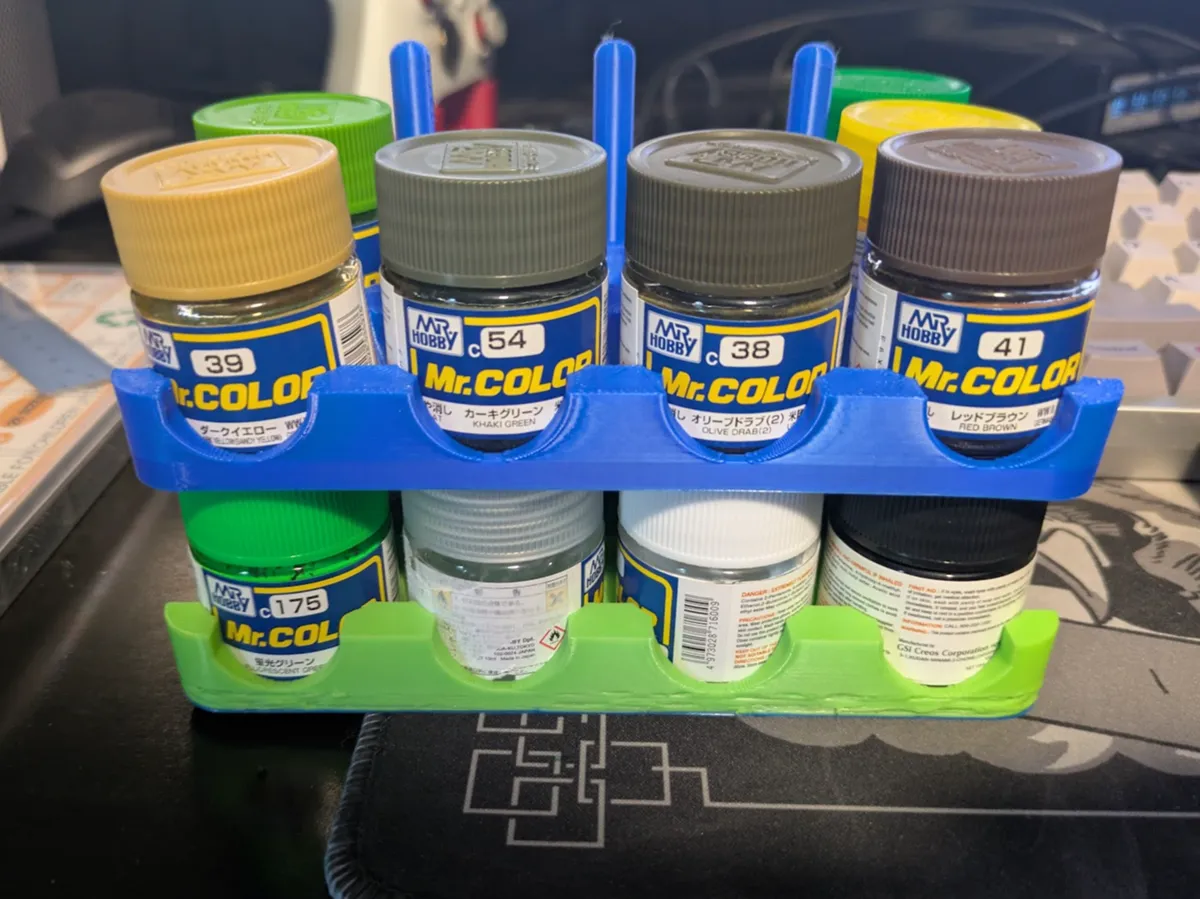 Mr. Color Hobby Airbrush Paints Stackable Racks - Free 3D Print Model ...