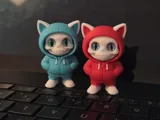 Фигурка mini flexi Urban Cat Skull