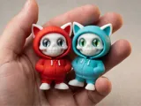 Фигурка mini flexi Urban Cat Skull