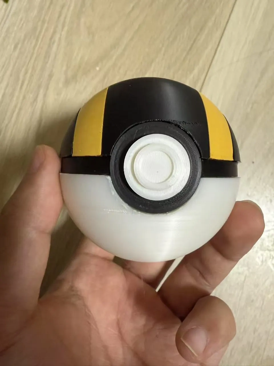 Miniatura 2 do modelo 3D 宝可梦精灵球UltraBall，高级球，分体版