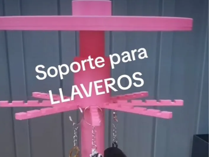 Soporte para llaveros modular y giratorio