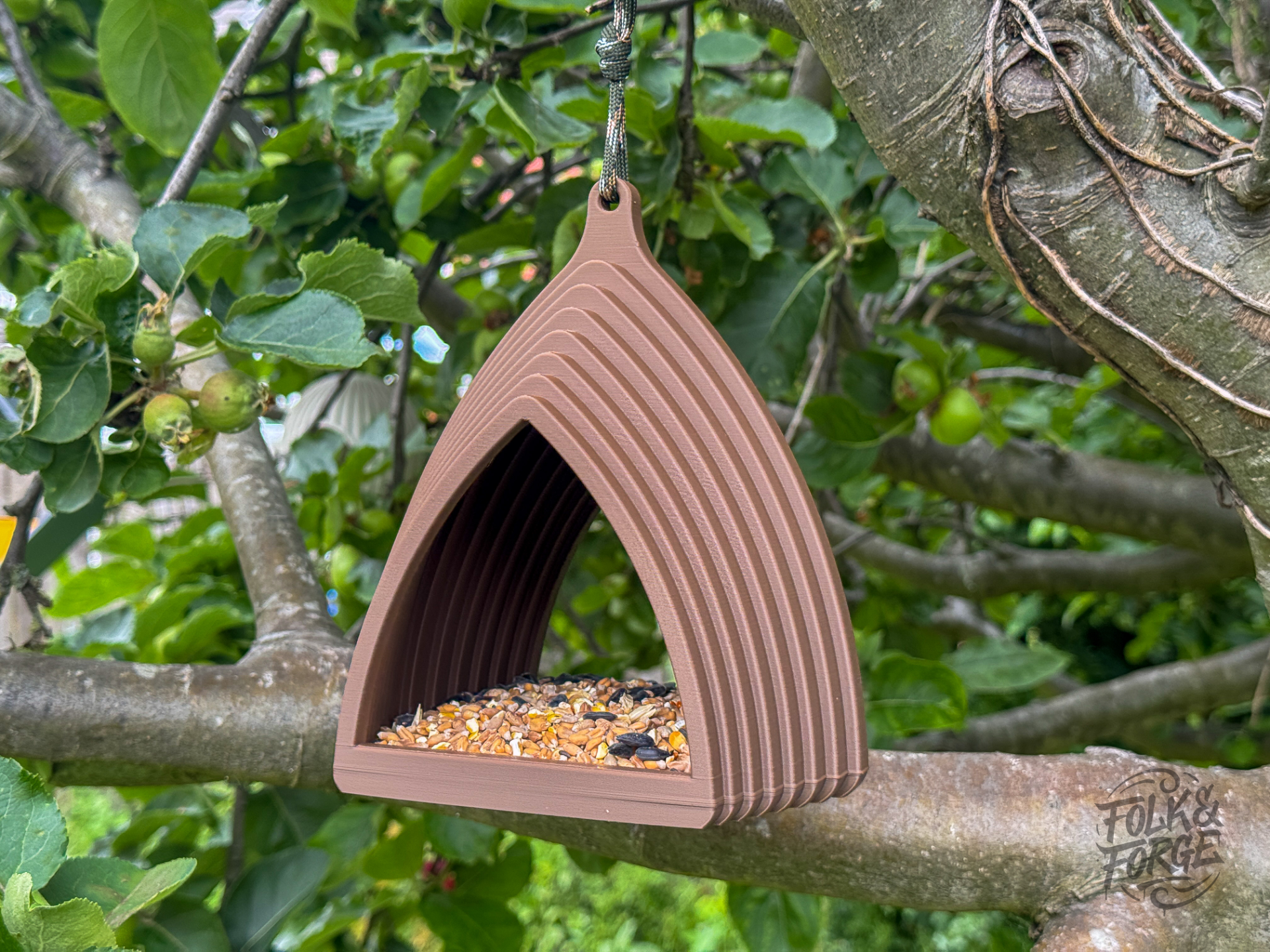 Gothic Arch Bird Feeder, Print in Place
