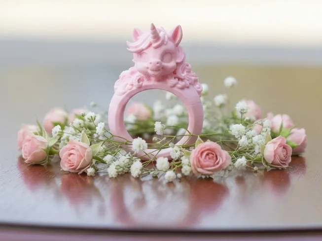 Ring of love for a cute little piglet(corn)