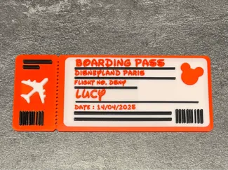 Surprise holiday boarding pass