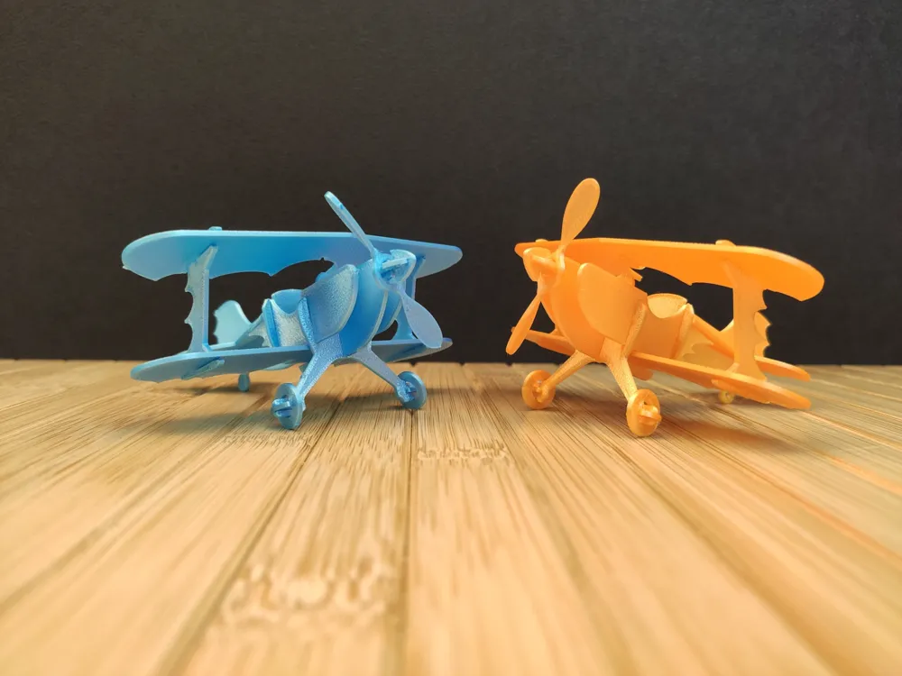 Aerobatic Biplane Kit card by Sevro MakerWorld