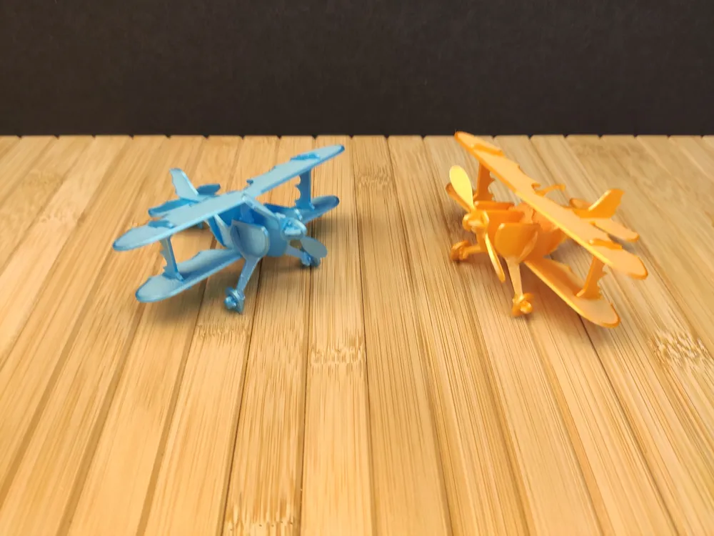 Aerobatic Biplane Kit card by Sevro MakerWorld