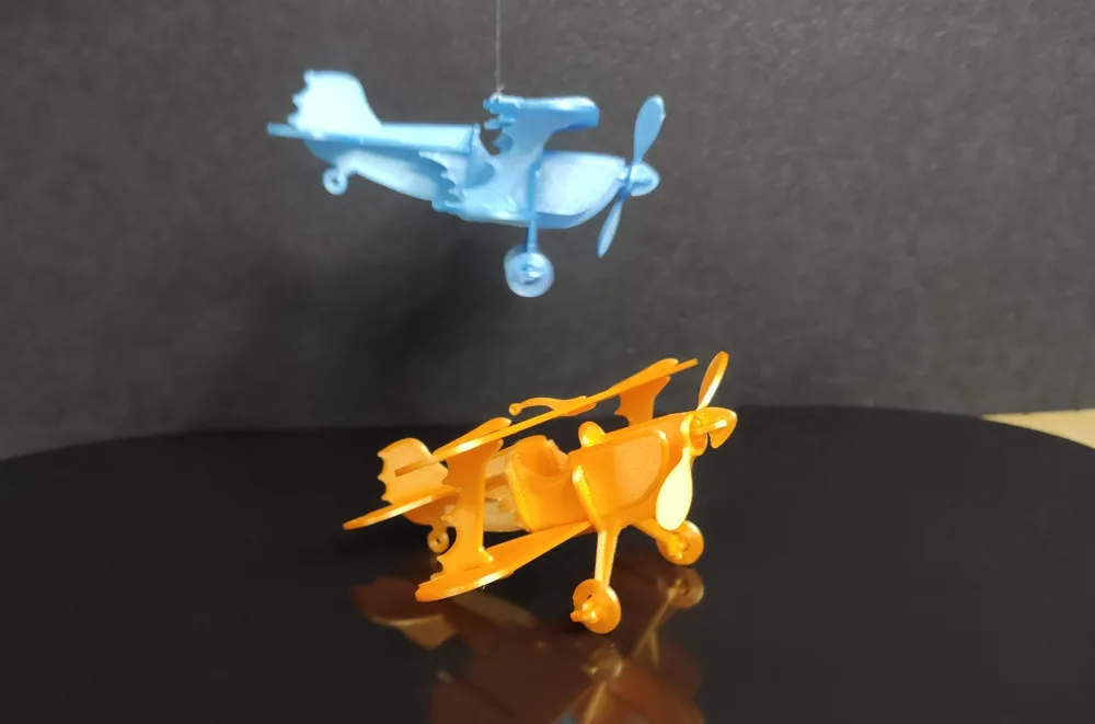 Aerobatic Biplane Kit card by Sevro MakerWorld