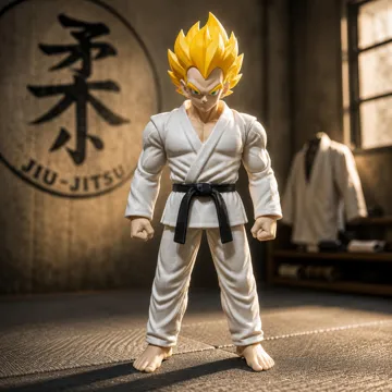 Figura decorativa: Super Vegeta - Jiu-Jitsu Fighter — vista de referencia 3