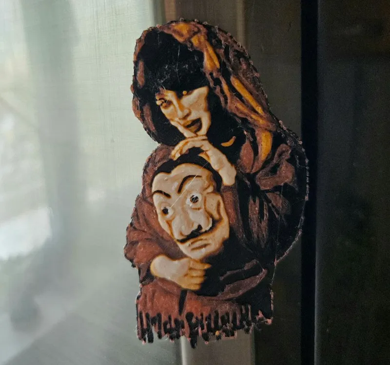 La Casa De Papel Hueforge Fridge Magnet