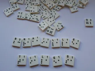Braille Scrabble Tile