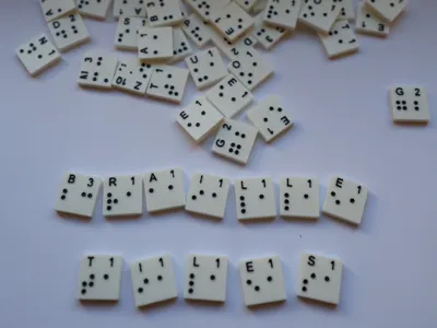 Braille Scrabble Tile